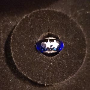 Starry Nights Murano glass charm never been worn